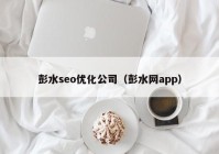 彭水seo优化公司（彭水网app）