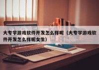 大专学游戏软件开发怎么样呢（大专学游戏软件开发怎么样呢女生）